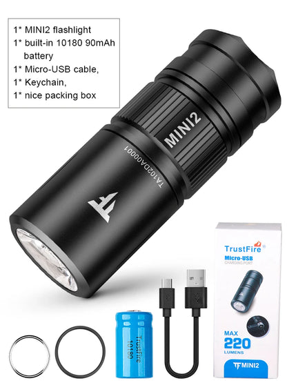 TrustFire Mini 2 Keychain Flashlight 220 Lumens