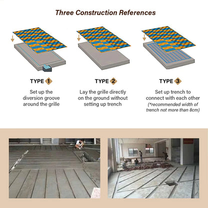 Vented Modular Interlocking PVC Floor Tiles Box 6.4 m²