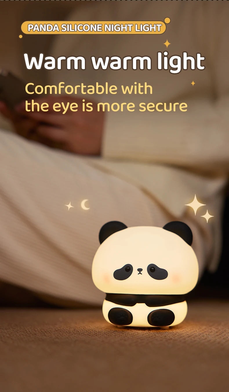 Panda Cute Silicone Night Light