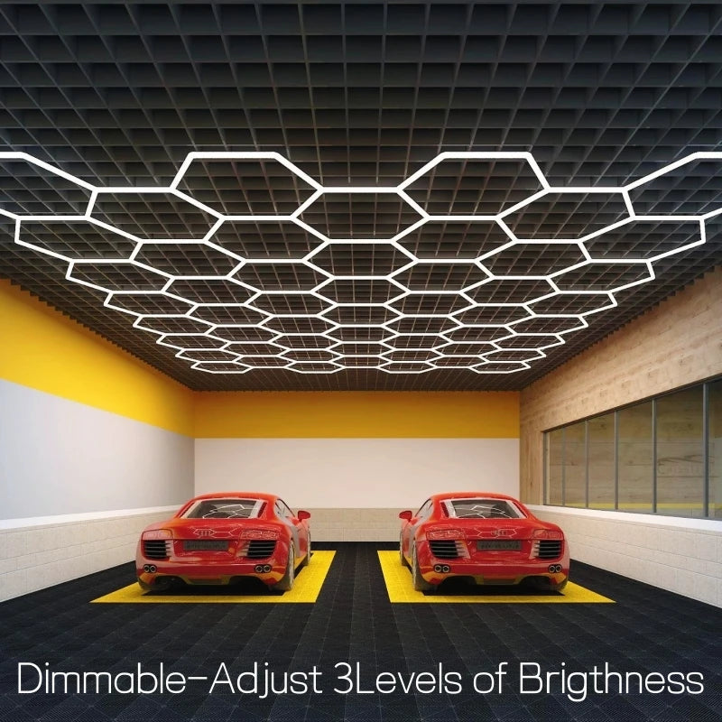 Dimmable Hexagon LED Tube Lighting With Frame AC110/220V