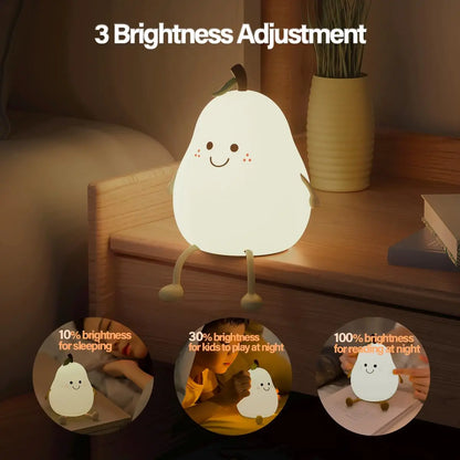 Cute Pear Night Light