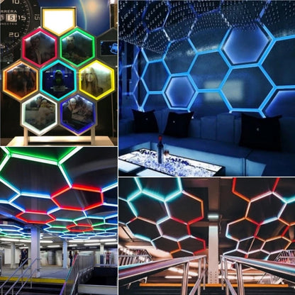 RGB Hexagon LED Bar Tube Lamp With Remote