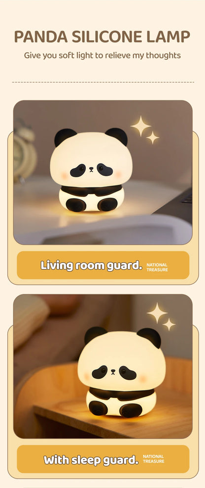 Panda Cute Silicone Night Light