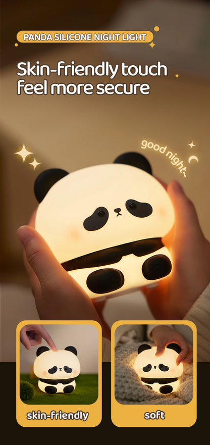 Panda Cute Silicone Night Light