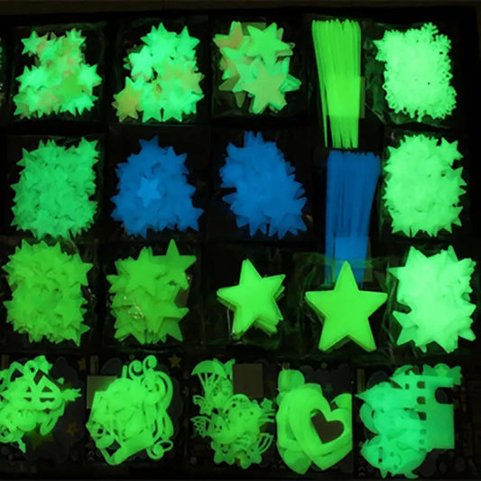 Luminous Wall Stars Stickers Glow In The Dark