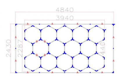 Hexagon LED Tube Lighting