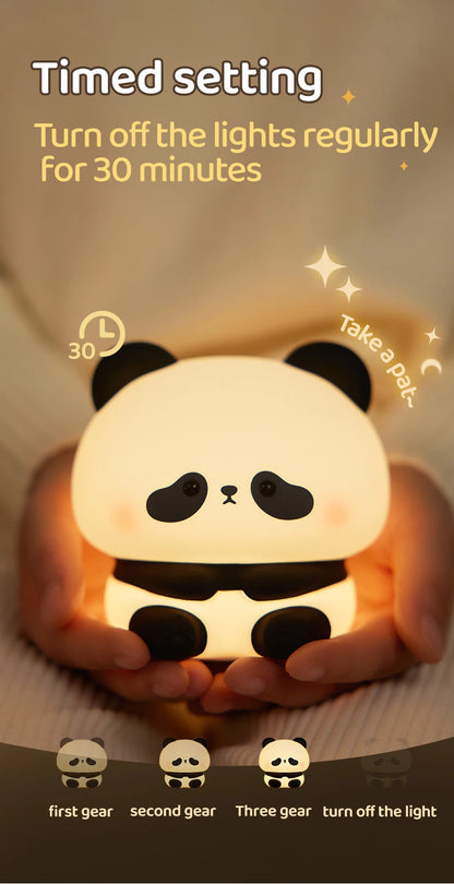 Panda Cute Silicone Night Light