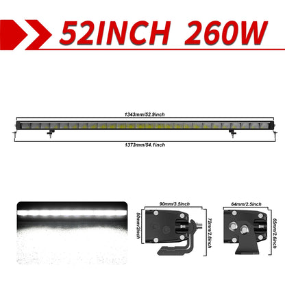 New Slim LED Light Bar Off Road Driving Lamp 12V 24V