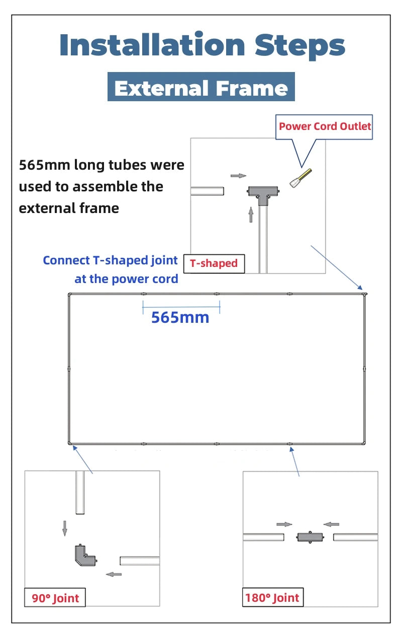 Dimmable Hexagon LED Tube Lighting With Frame AC110/220V