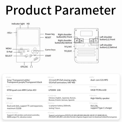 ANBERNIC RG35XX Handheld Game Console