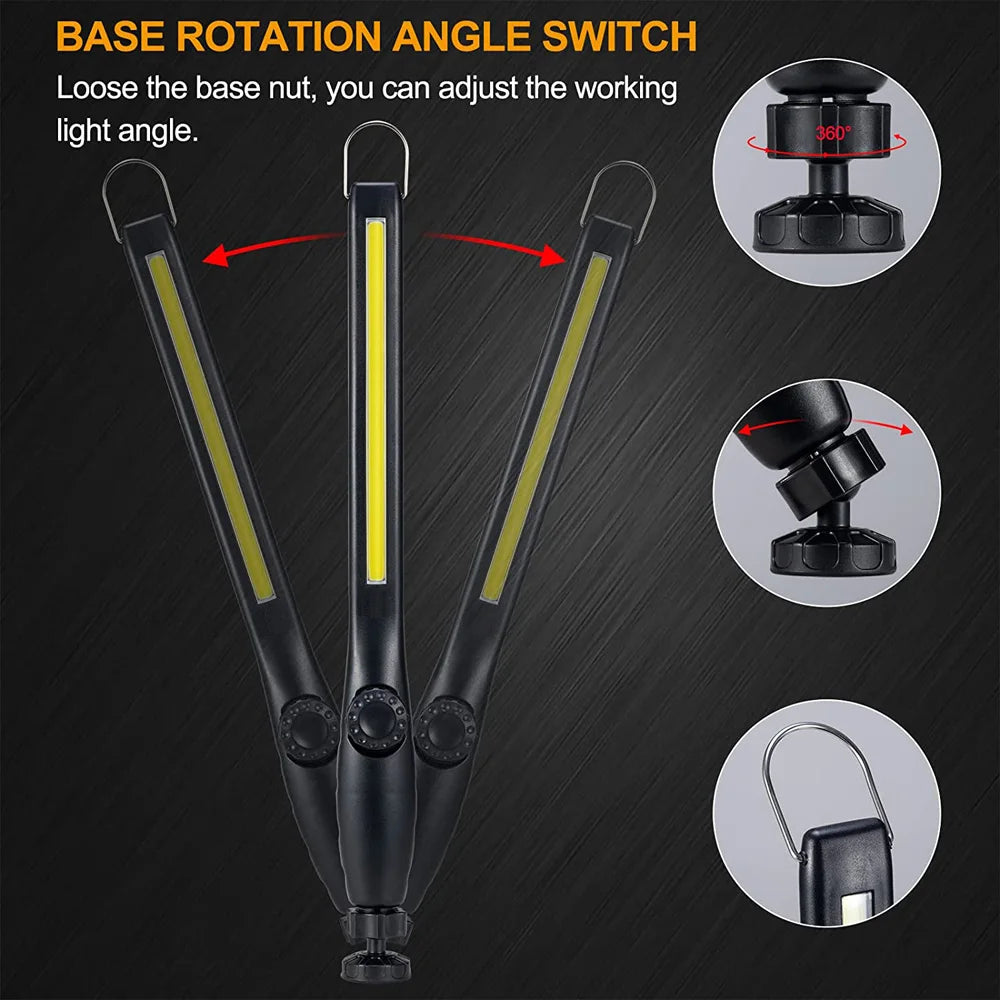 LED Flashlight Magnetic Lamp