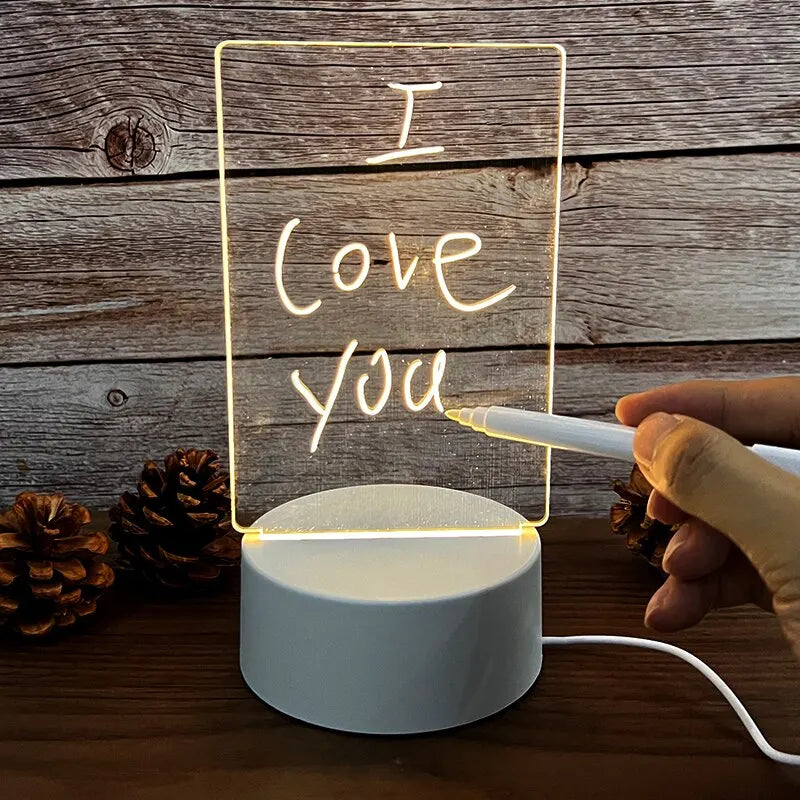 Note Board Creative Led Night Light