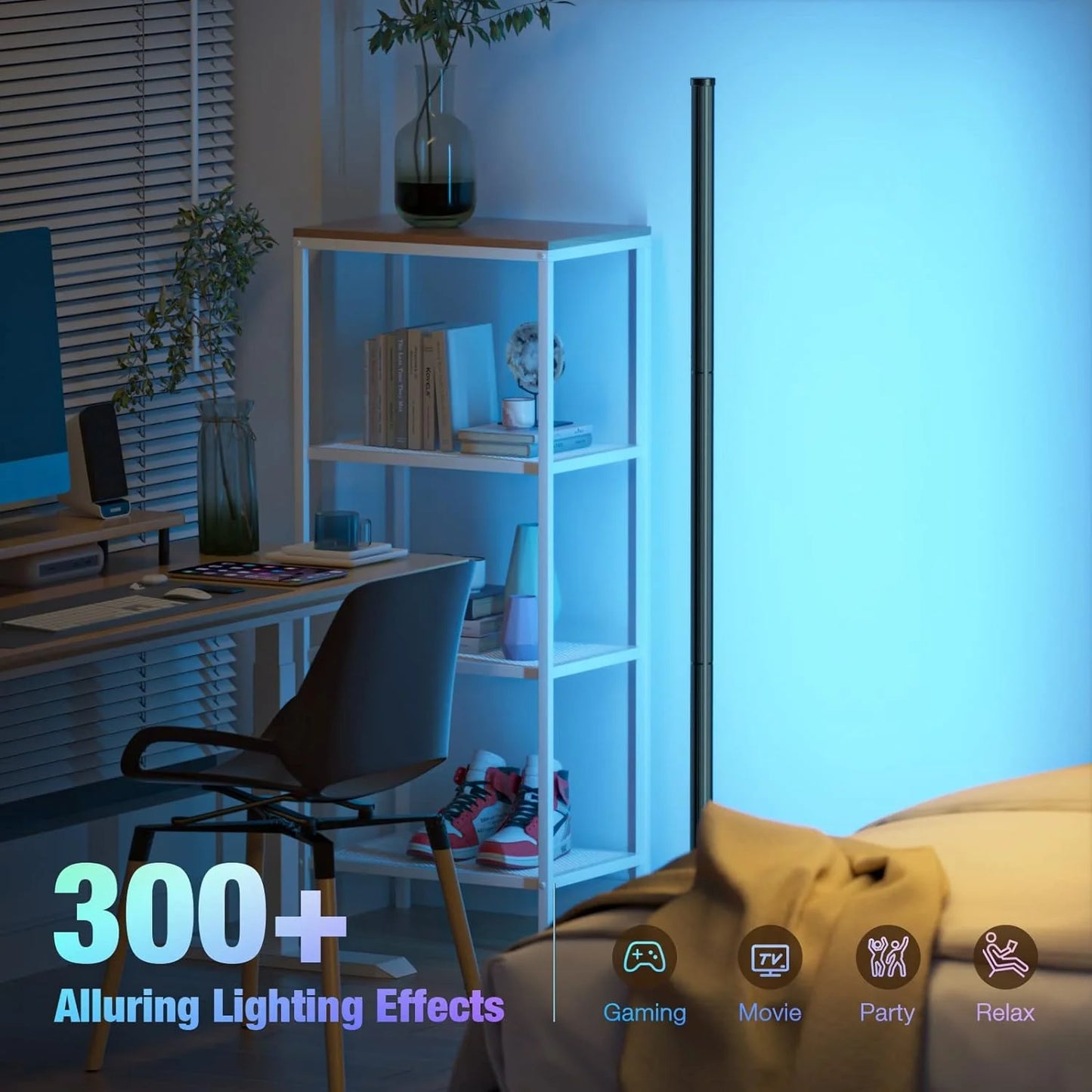 Smart LED Corner Lamp with App and Remote Control