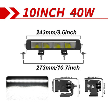 New Slim LED Light Bar Off Road Driving Lamp 12V 24V