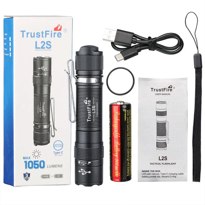 TrustFire L2S Flashlight 1050 Lumens IPX8 Waterproof