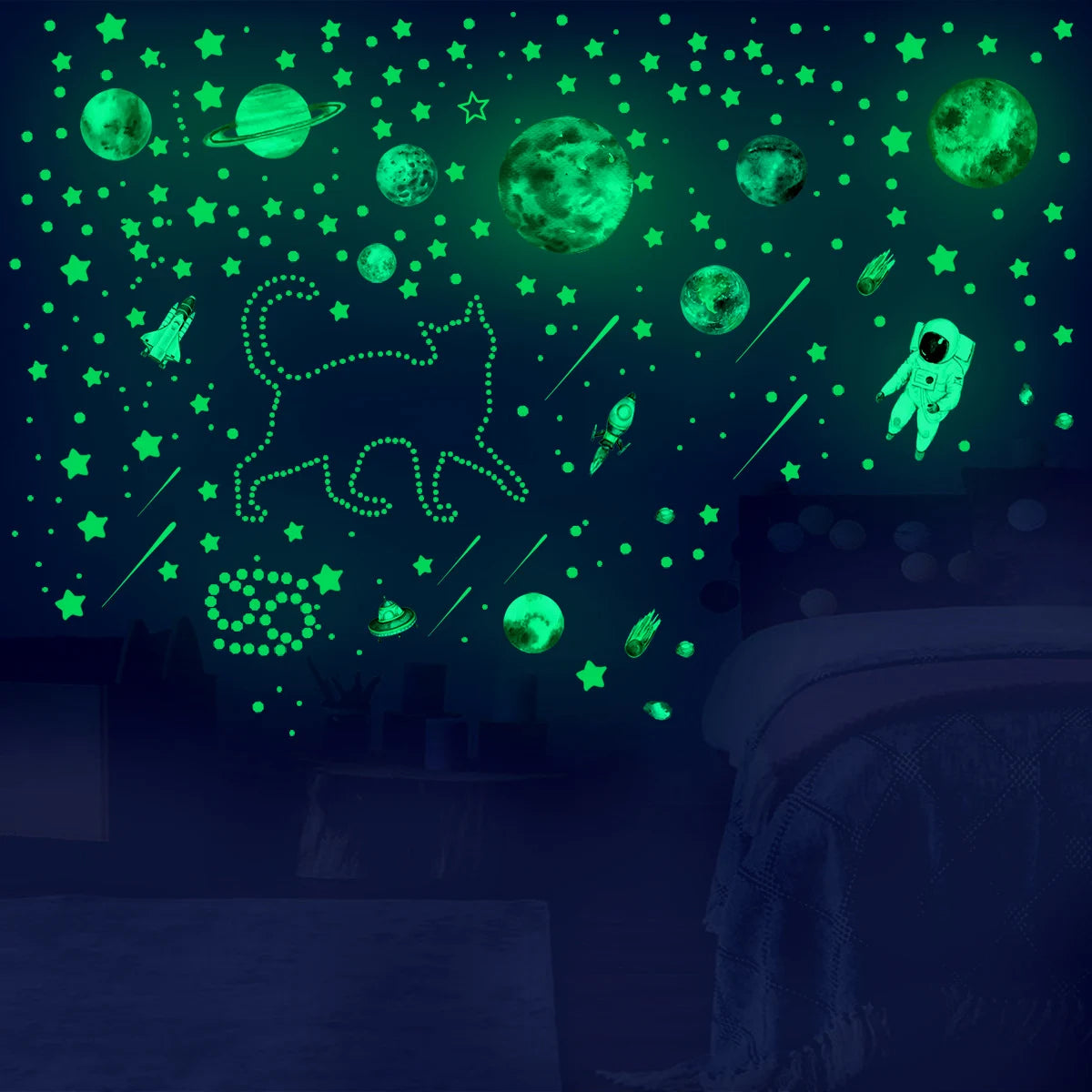 Glow in The Dark Stars Wall Stickers