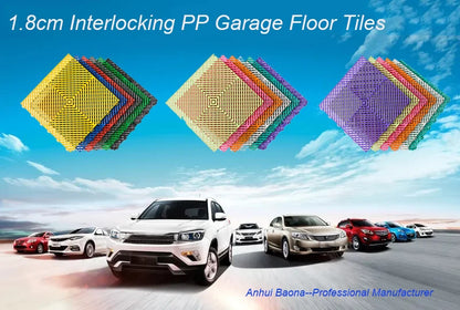 Vented Modular Interlocking PVC Floor Tiles Box 6.4 m²