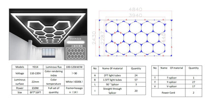 Hexagon LED Tube Lighting