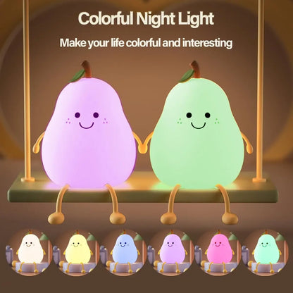 Cute Pear Night Light